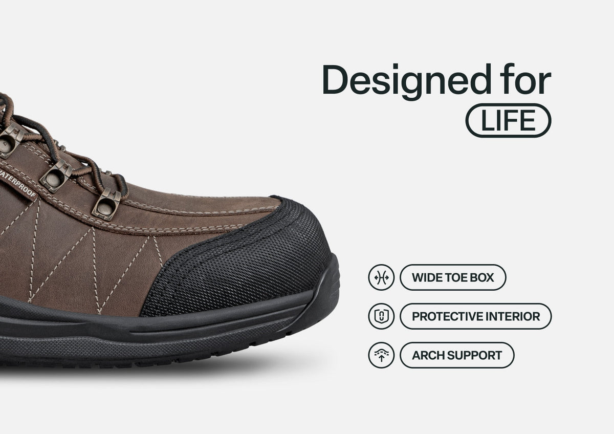 Basalt Work Shoes - Brown