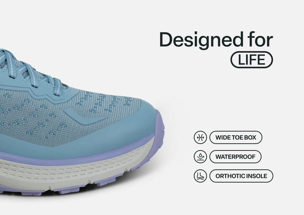 Explorer Trail Low Hands-Free Waterproof - Light Blue/Lilac